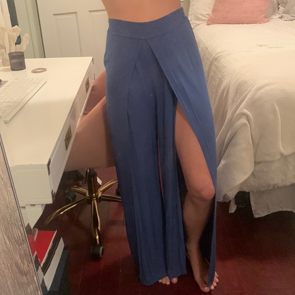 Royal Blue flowy Pants